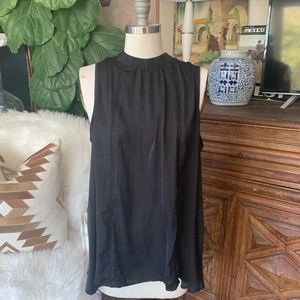 Silky Black Sleeveless Top